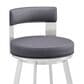 Blue River Flynn 30" Swivel Bar Stool in Silver, , large
