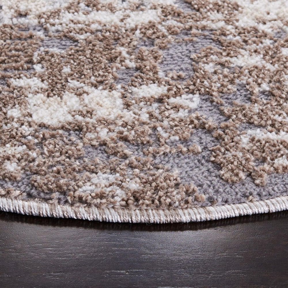 Safavieh Aston ASN799 6&#39;7&quot; Round Ivory and Grey Area Rug, , large