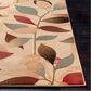 Surya Riley Light Green, Dark Brown, Olive, Red, Charcoal, Black and Mustard 6"7" x 9"6" Area Rug, , large
