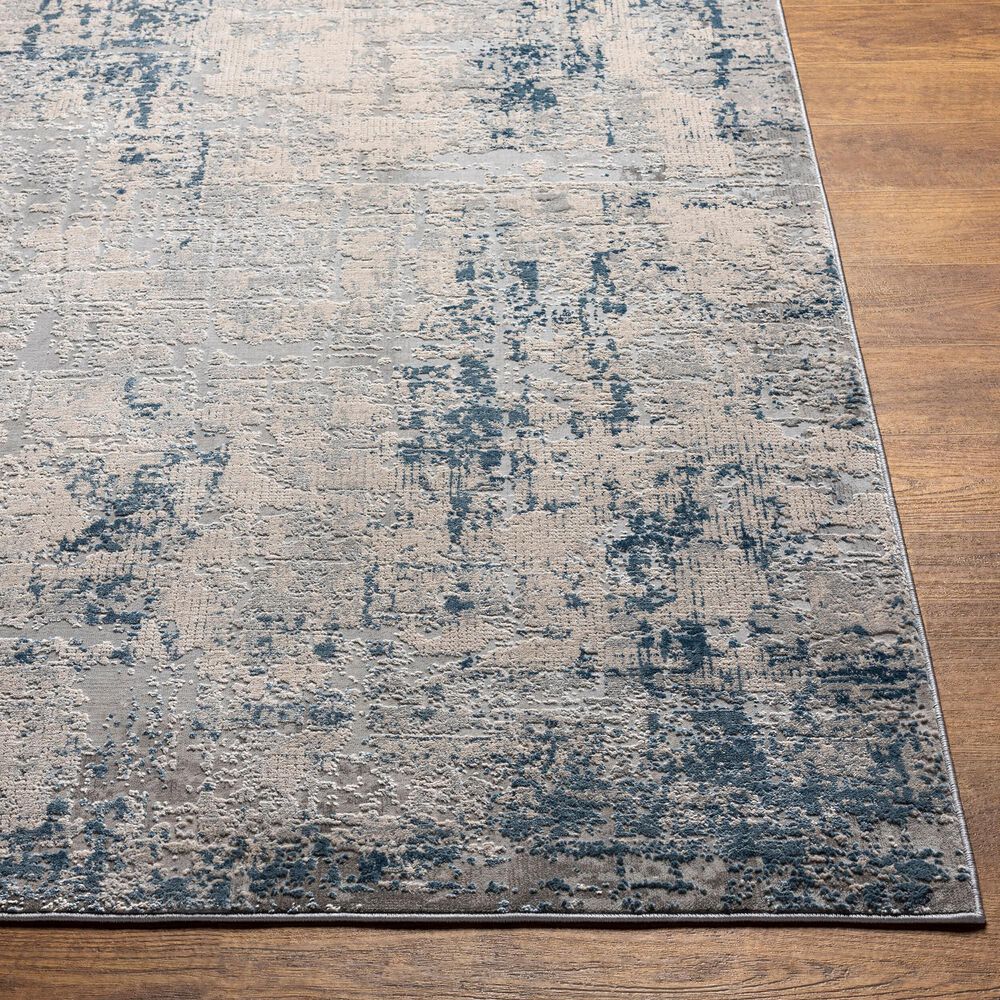 Surya Alpine 6&#39;7&quot; x 9&#39;6&quot; Blue, Pale Blue, Off-White, Gray and Charcoal Area Rug, , large