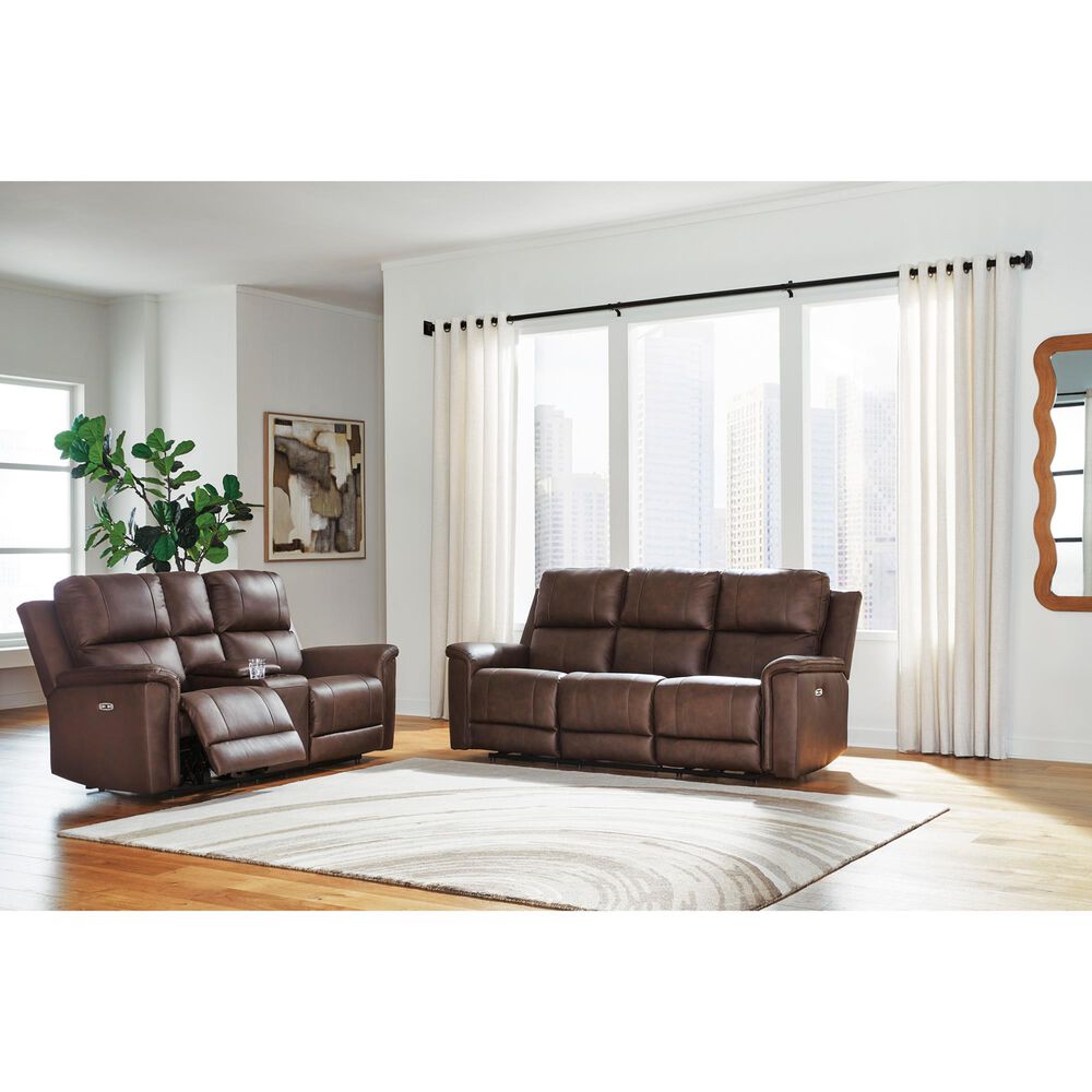 Ashley Bleckley Power Reclining Loveseat in Espresso, , large