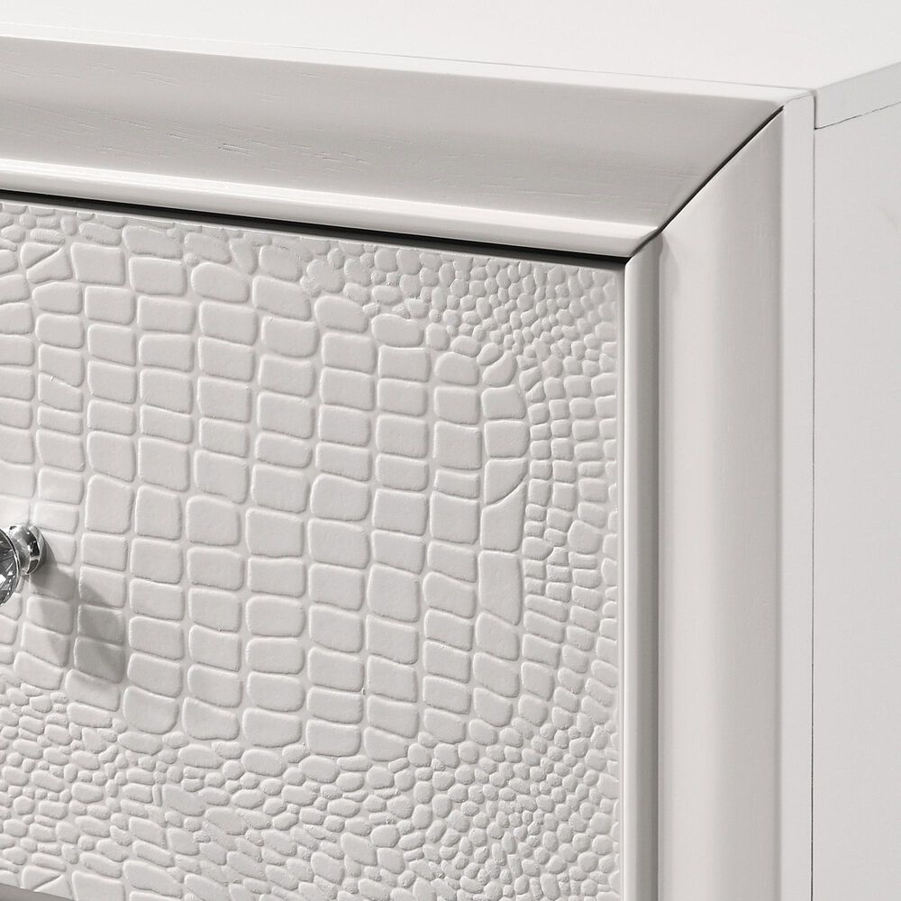 Crown Mark Lyssa 7-Drawer Dresser and Mirror in White, , large