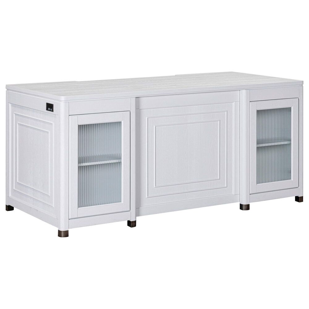 Riva Ridge Norah 68" Executive Desk in White, , large