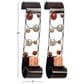 Maple and Jade 24" Indoor/Outdoor Wall Mount Candle Holder in Brown, Red, Silver, Blue and Yellow (Set of 2), , large