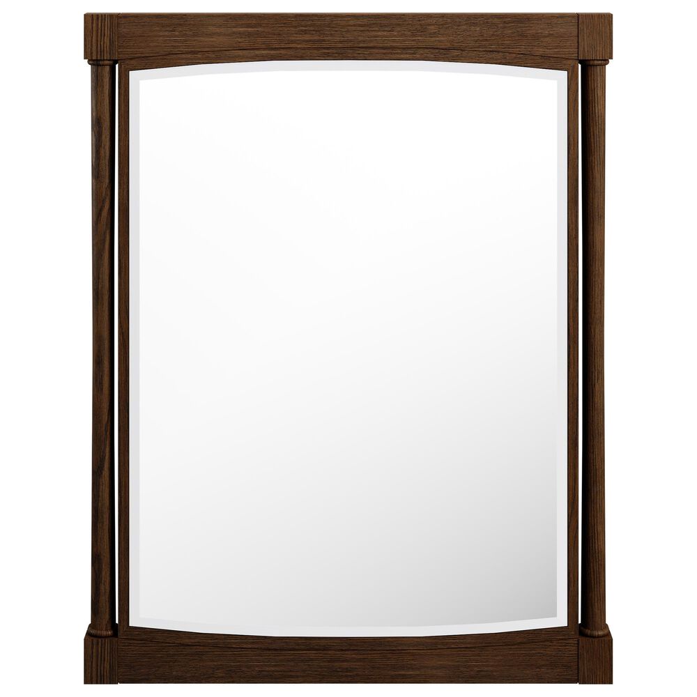 James Martin Kinnsden 30" Rectangular Mirror in Sable Oak, , large
