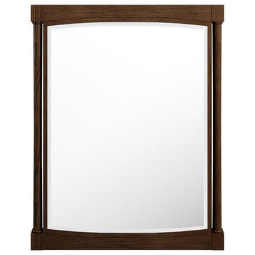 James Martin Kinnsden 30" Rectangular Mirror in Sable Oak, , large