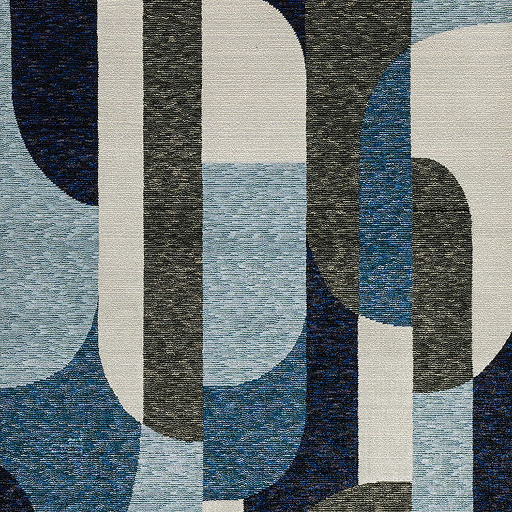 Oriental Weavers Strada 2&#39;3&quot; x 8&#39; Blue Runner, , large