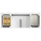 James Martin Vanities Breckenridge 60" Single Bathroom Vanity in Bright White with 3 cm Carrara White Marble Top and Rectangular Sink, , large