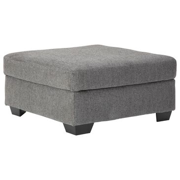 Signature Design by Ashley Dalhart Oversized Accent Ottoman in Charcoal, , large