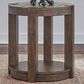 Belle Furnishings Broadmore Chairside Table in Cobblestone Brown, , large