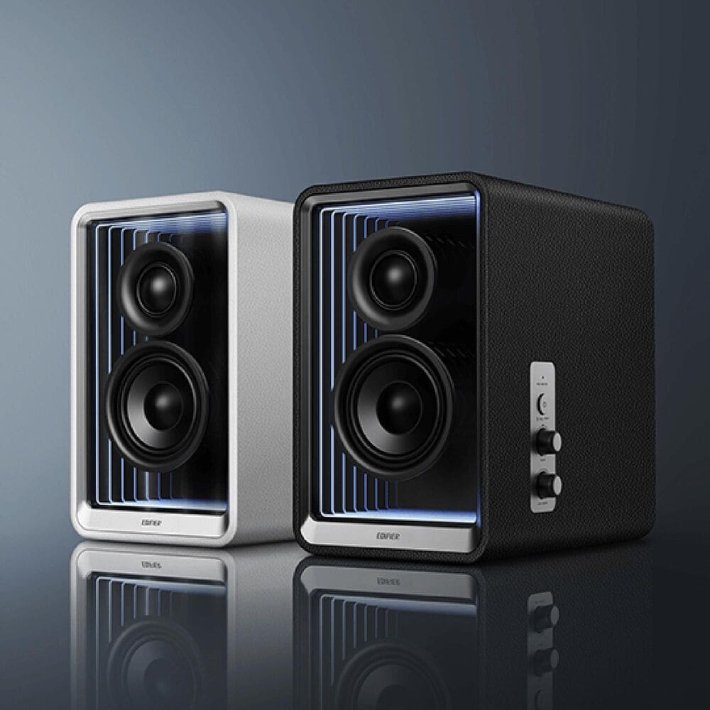 Edifier QR65 2.0 Hi-Res Audio Wireless Active Monitor Speakers Pair in Black, , large