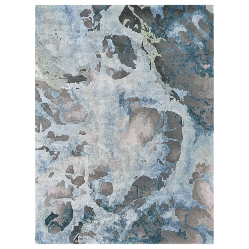 Nourison Prismatic PRS14 5"7" x 7"5" Grey and Slate Area Rug, , large
