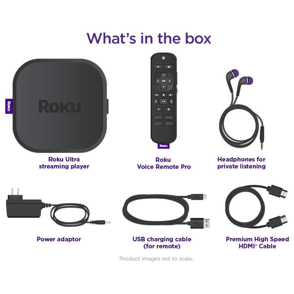 Roku Ultra Streaming Player Device and Voice Remote Pro with