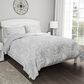 Timberlake Lavish Home 3-Piece King Bed of Roses Comforter Set in Rose Print & Soft Gray, , large