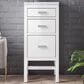 James Martin Vanities Addison 15" Base Cabinet in Glossy White with Carrara White Marble Top, , large