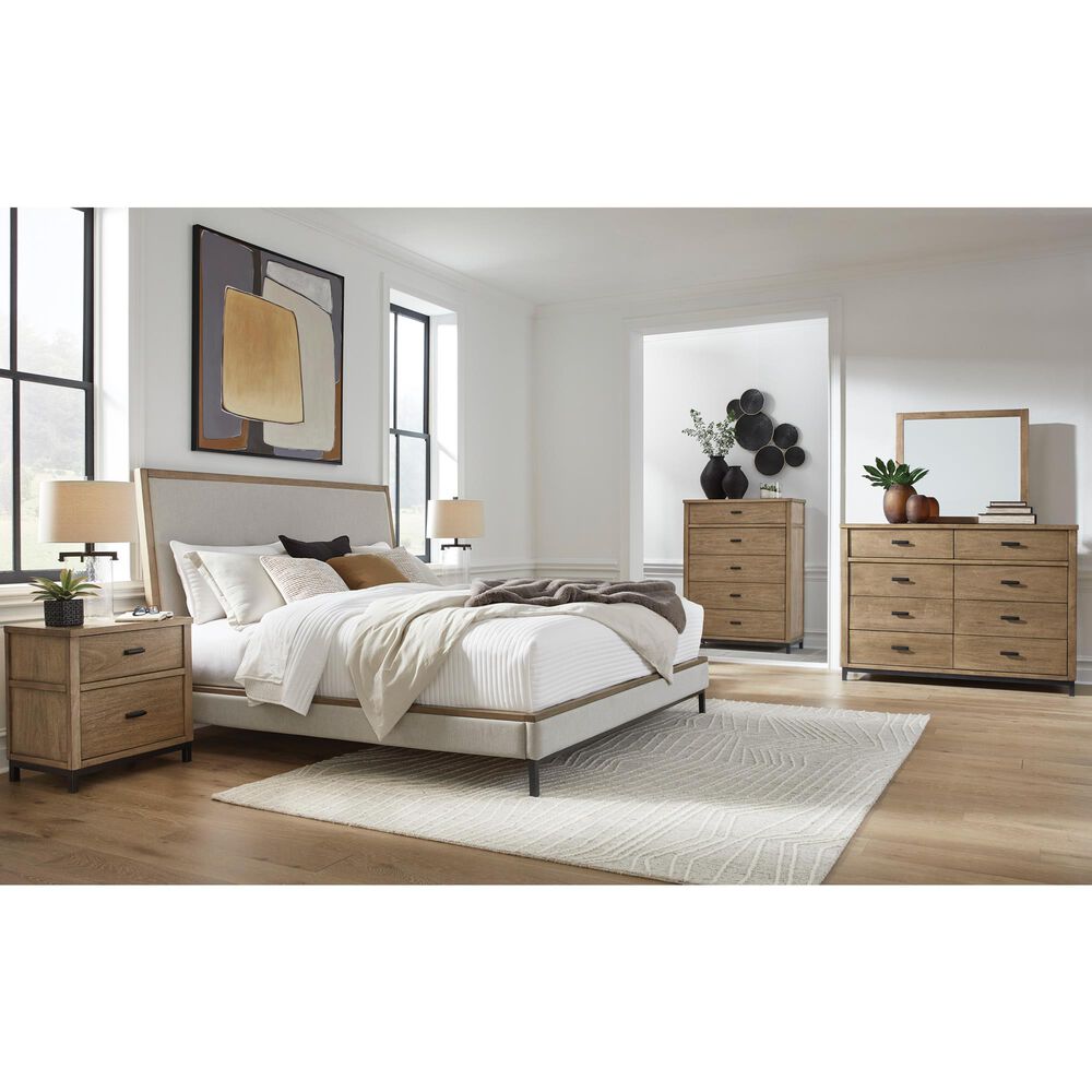 Ashley Tomtyn California King Upholstered Bed  in Light Brown, , large