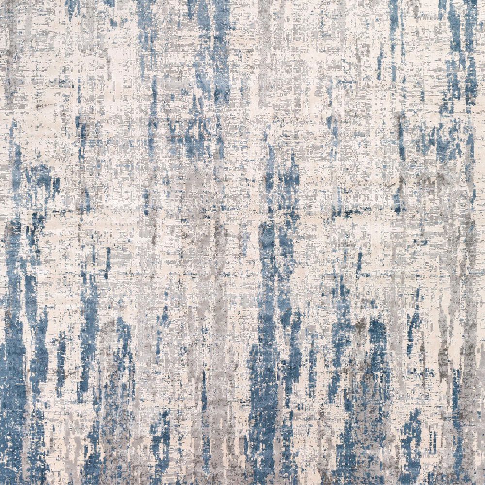 Surya Alpine ALP-2309 2&#39; x 2&#39;11&quot; Blue, Charcoal, Medium Gray, Gray and Off-White Area Rug, , large