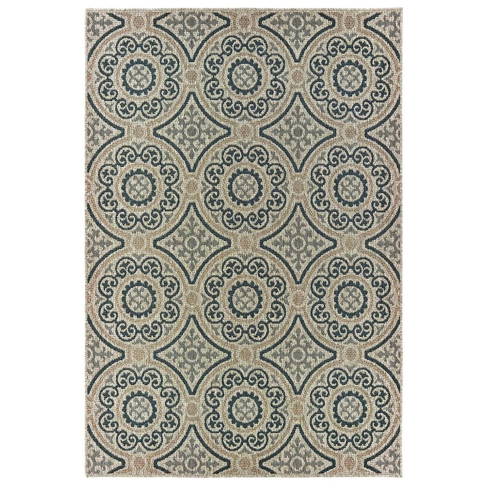 Oriental Weavers Latitude 7"10" x 10" Grey Area Rug, , large