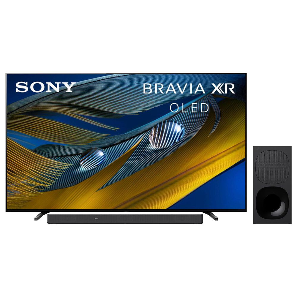 Sony 65" Class A80J 4K OLED UHD Smart TV with HDR and 3.1 Channel Soundbar System in Black, , large