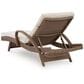 Ashley Laguna Heights Patio Chaise Lounge with Cushion in Beige, , large