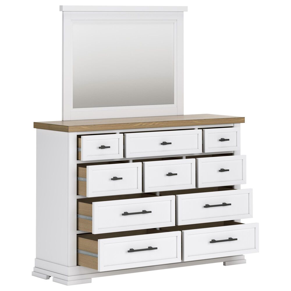 Ashley 3-Piece King Bedroom Set in White and Natural, , large