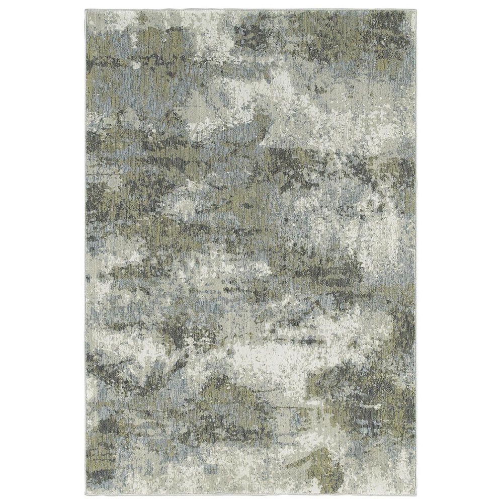 Oriental Weavers Evolution 8039E 3"3" x 5"2" Blue/Green Area Rug, , large