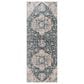 Surya Cardiff CDF-2307 Deep Teal, Blue, Light Gray, Medium Gray, Charcoal and Camel 2"7" x 7"3" Runner, , large