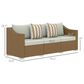 Hearth and Haven Outdoor Sofa with Cushions and Natural Wicker in Light Gray, , large
