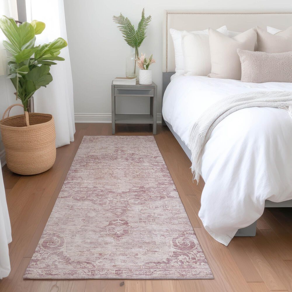 Dalyn Rug Company Tabrook TB5 Pink 2&#39;3&quot; x 7&#39;6&quot; Runner, , large