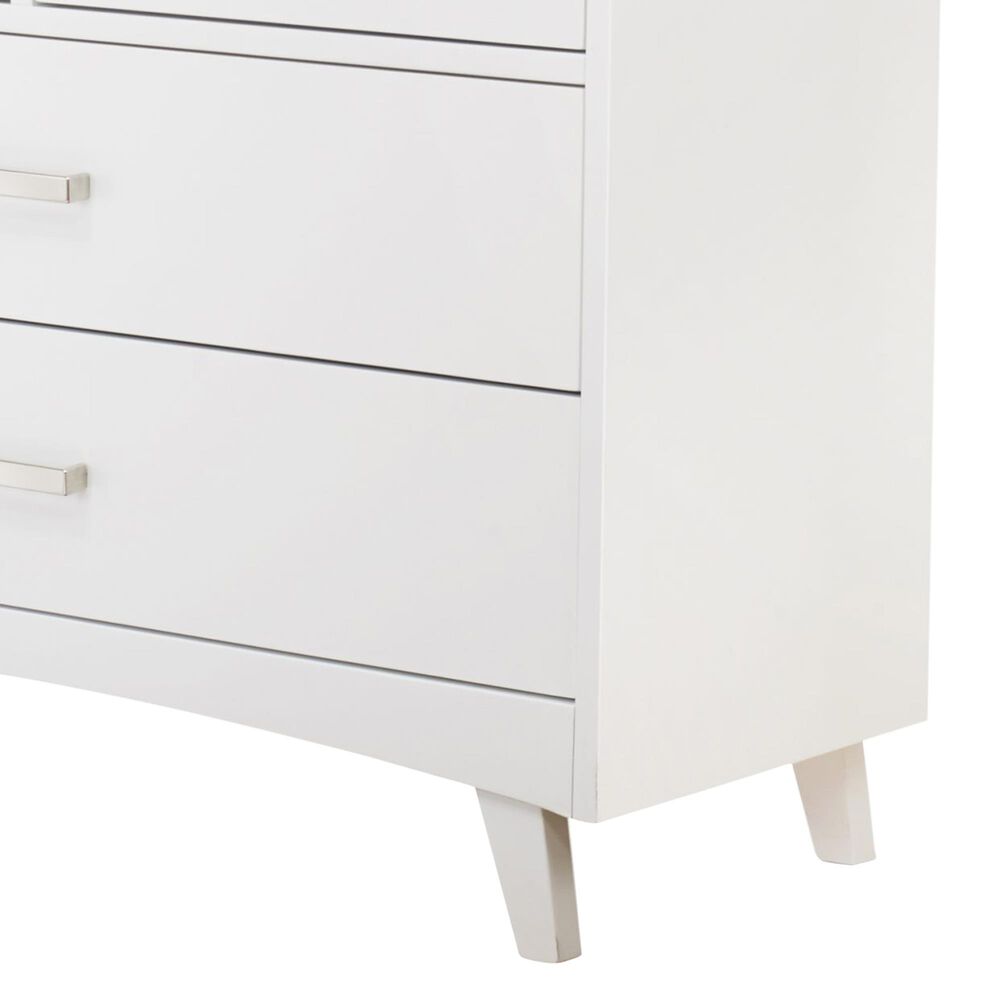 Sorelle Furniture Soho 4-Drawer Dresser in White and Natural, , large