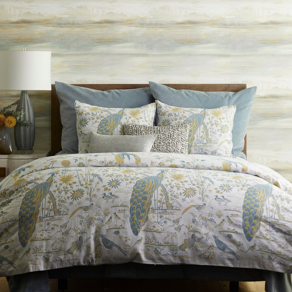 Ann Gish Java Peacock 3-Piece Queen Duvet Set in Blue, , large