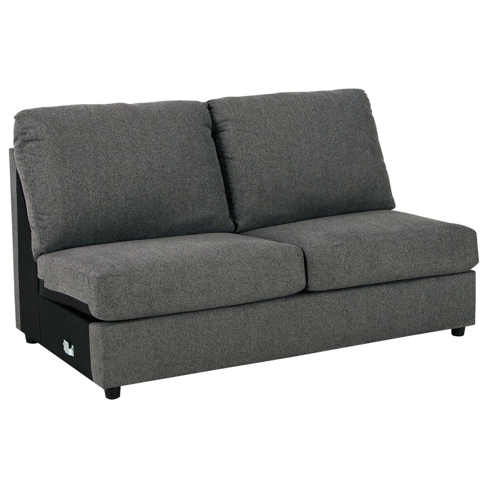 Ashley Edenfield 3-Piece Right Facing U-Shaped Sectional with Chaise in Charcoal, , large