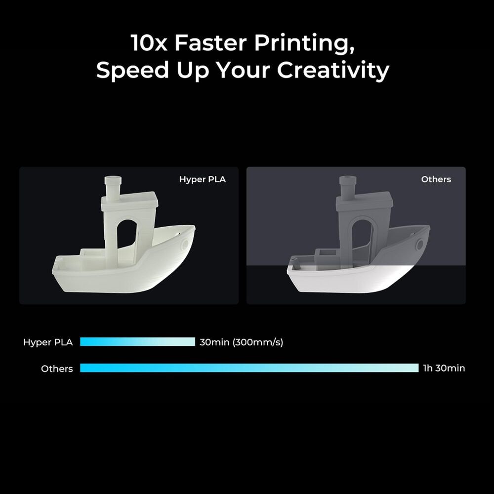 Creality 3D Technology Hyper Series 1Kg PLA RFID 3D Filament in Black, , large