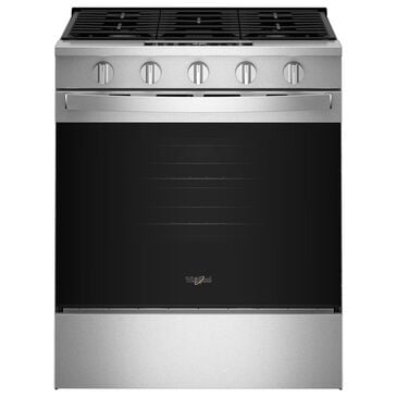 Whirlpool 30" Smart Gas Range with Air Cooking Technology in Fingerprint Resistant Stainless Steel, , large