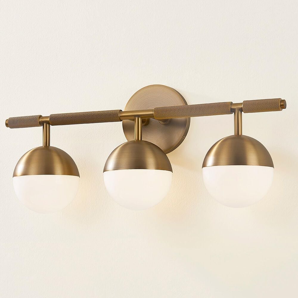Troy Lighting Enson 3-Light Bath Vanity in Patina Brass, , large