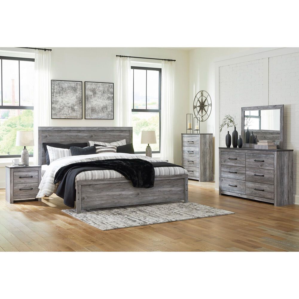 Ashley Bronyan Queen Panel Bed in Dark Gray, , large