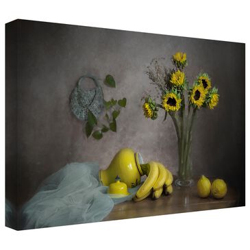 Timberlake Lydia Jacobs "Yellow" 16" x 24" Canvas Art in Grey/Black/Tan, , large