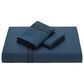 Bordered Ribbon 3-Piece King Duvet Cover Set in Navy, , large