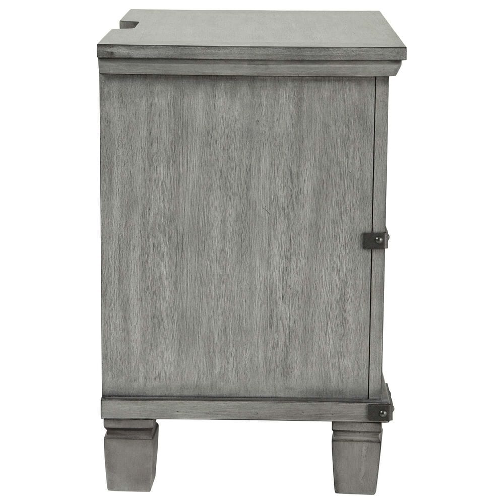 Ashley Russelyn 2 Drawer Nightstand in Gray, , large