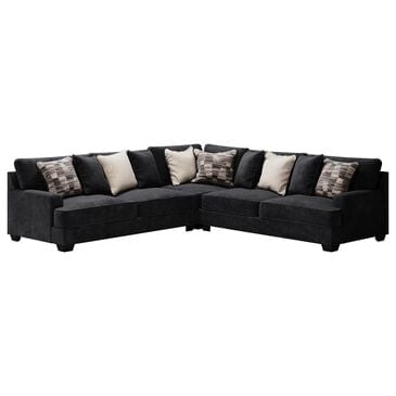 Ashley Lavernett 3-Piece L-Shaped Sectional in Charcoal, , large