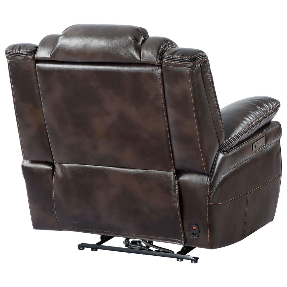 Steve Silver Oportuna Dual-Power Recliner in Coffee, , large