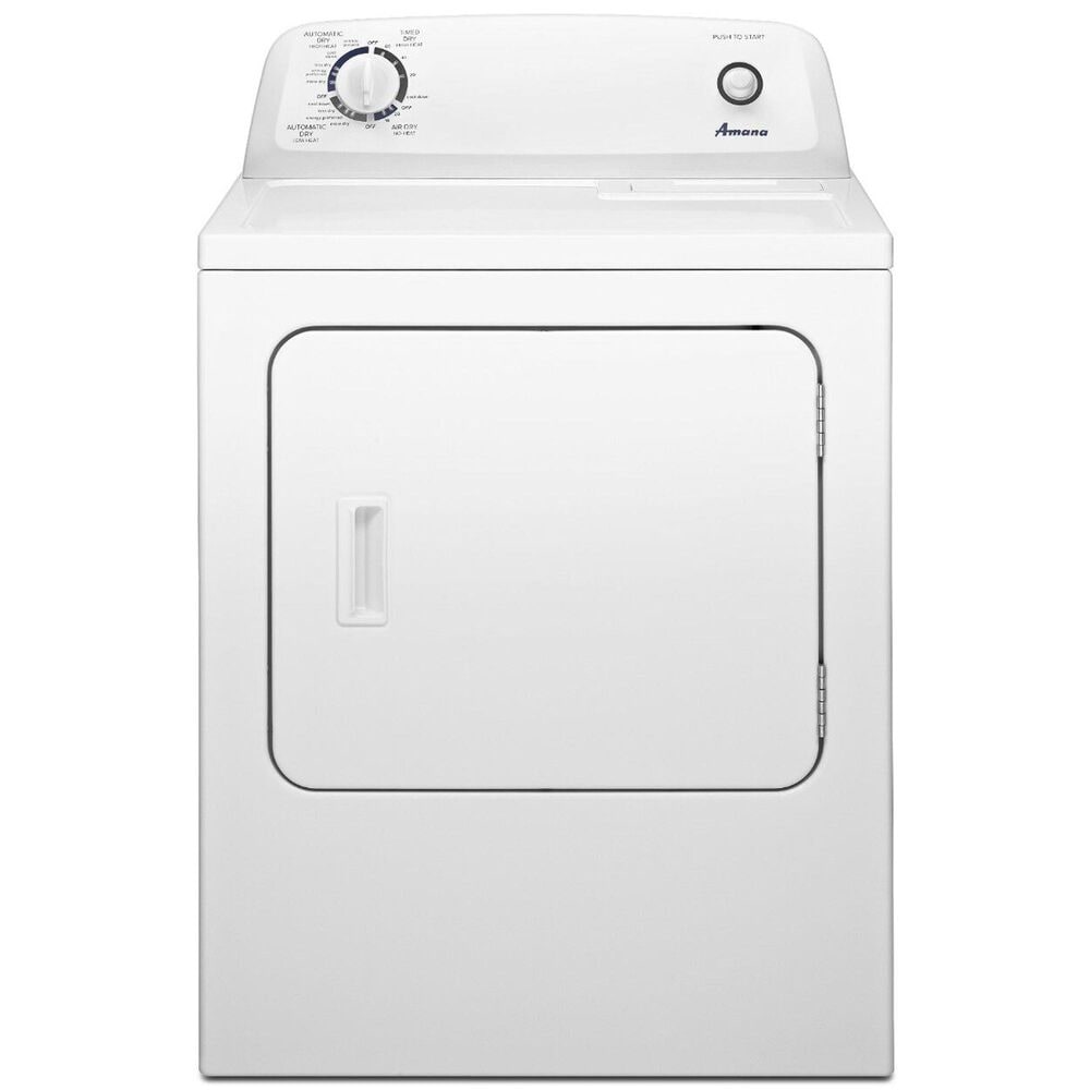 Amana Top Load Washer with High-Efficiency Agitator and 6.5 Cu. Ft. Electric Dryer Laundry Pair in White , , large