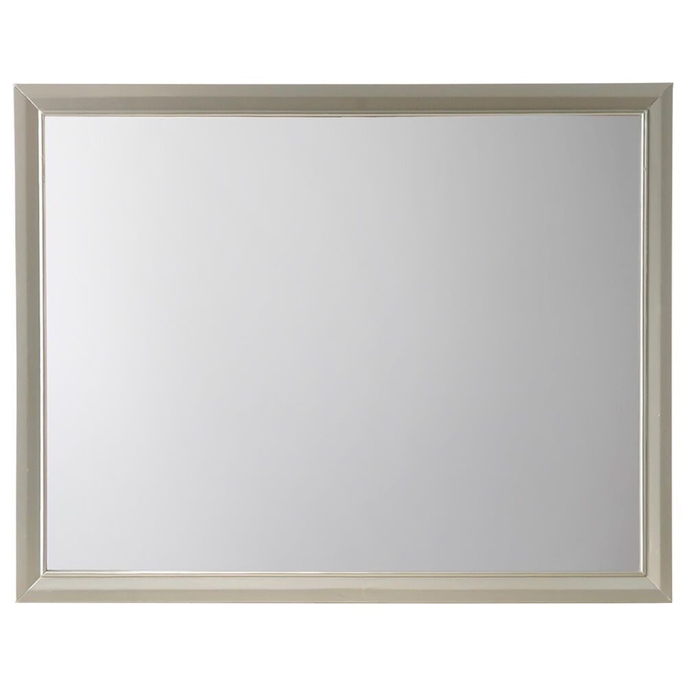 Crown Mark Lyssa 4-Piece Full Panel Bedroom Set with Dresser Mirror in Champagne, , large