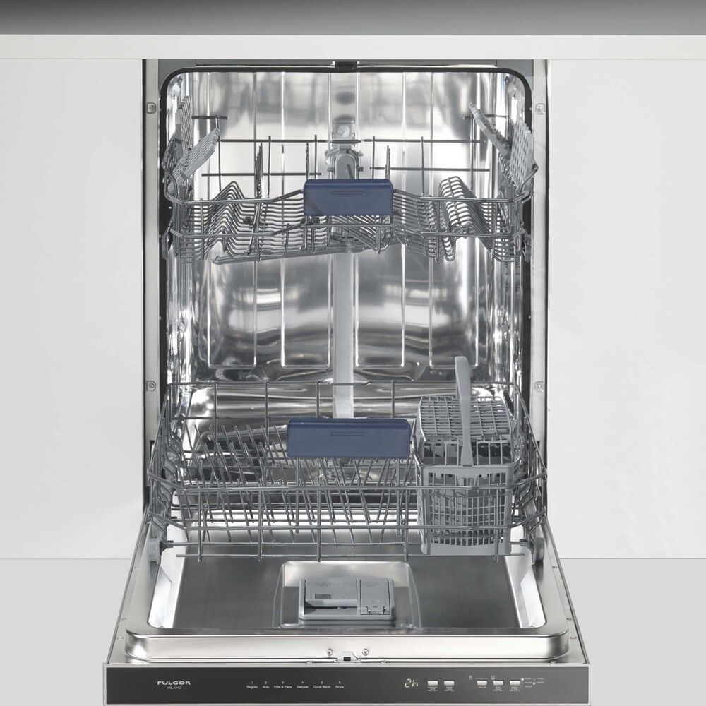 Fulgor Milano 24&quot; Steel Tub Build-In Distinto Handle Dishwasher in Stainless Steel, , large
