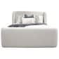 Simeon Collection Shiloh King Upholstered Bed in White Mocha, , large