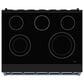 Thor Kitchen Gordon Ramsay 6 Cu. Ft. Professional Freestanding Electric Range with Blue Handle Kit in Black, , large