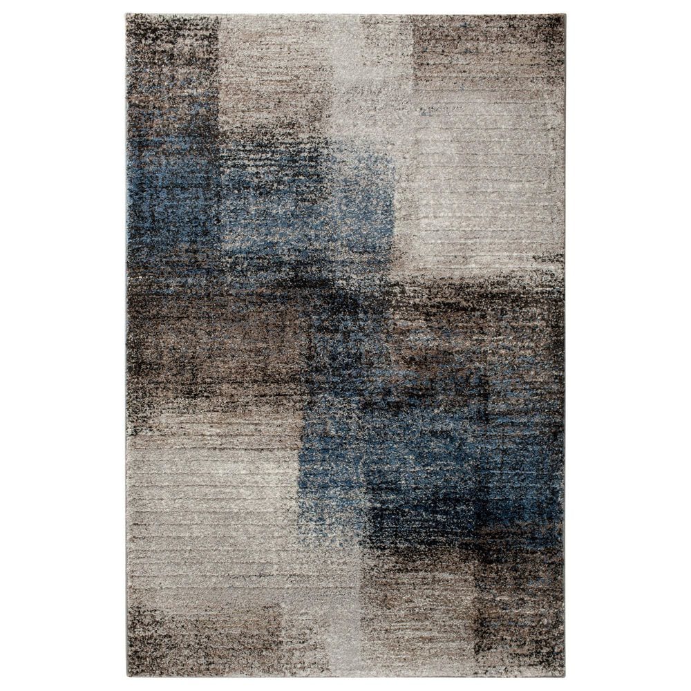 Central Oriental Structures Torrent Georgia Rain 7"10" x 9"10" Multicolor and Dusk Area Rug, , large