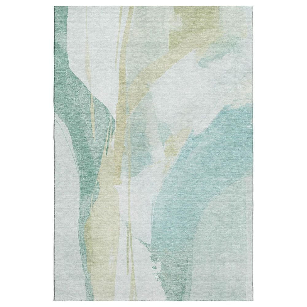 Dalyn Rug Company Ravenna RN7 3" x 5" Teal Area Rug, , large