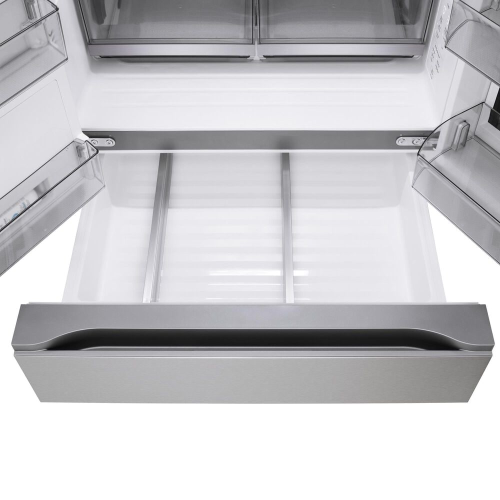 LG 28.6 Cu. Ft 4-Door French Door Refrigerator with Mirror Instaview in PrintProof Stainless Steel, , large