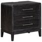 Riva Ridge Ambrose 3-Drawer Nightstand in Obsidian Mist with AC Outlets, , large